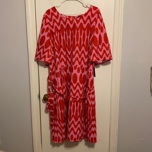 NWT pink and Red Eloquii dress size 24